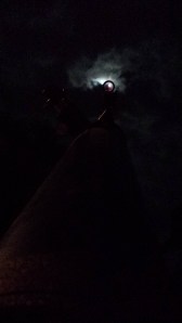 April 15, 2014 01:18am  Staying homed in with the laser finder, waiting for the clouds to leave. 